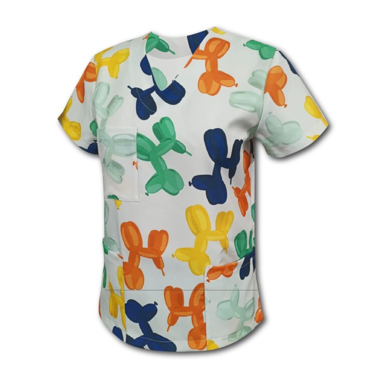 V-Neck Balloon Scrub