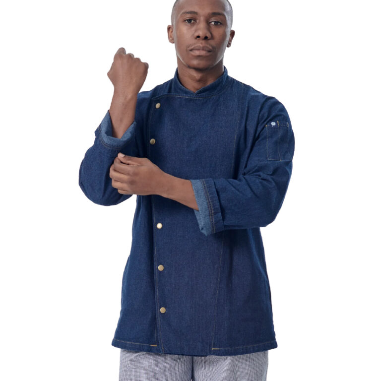 Rhodes Denim Long Sleeve Chef Jacket
