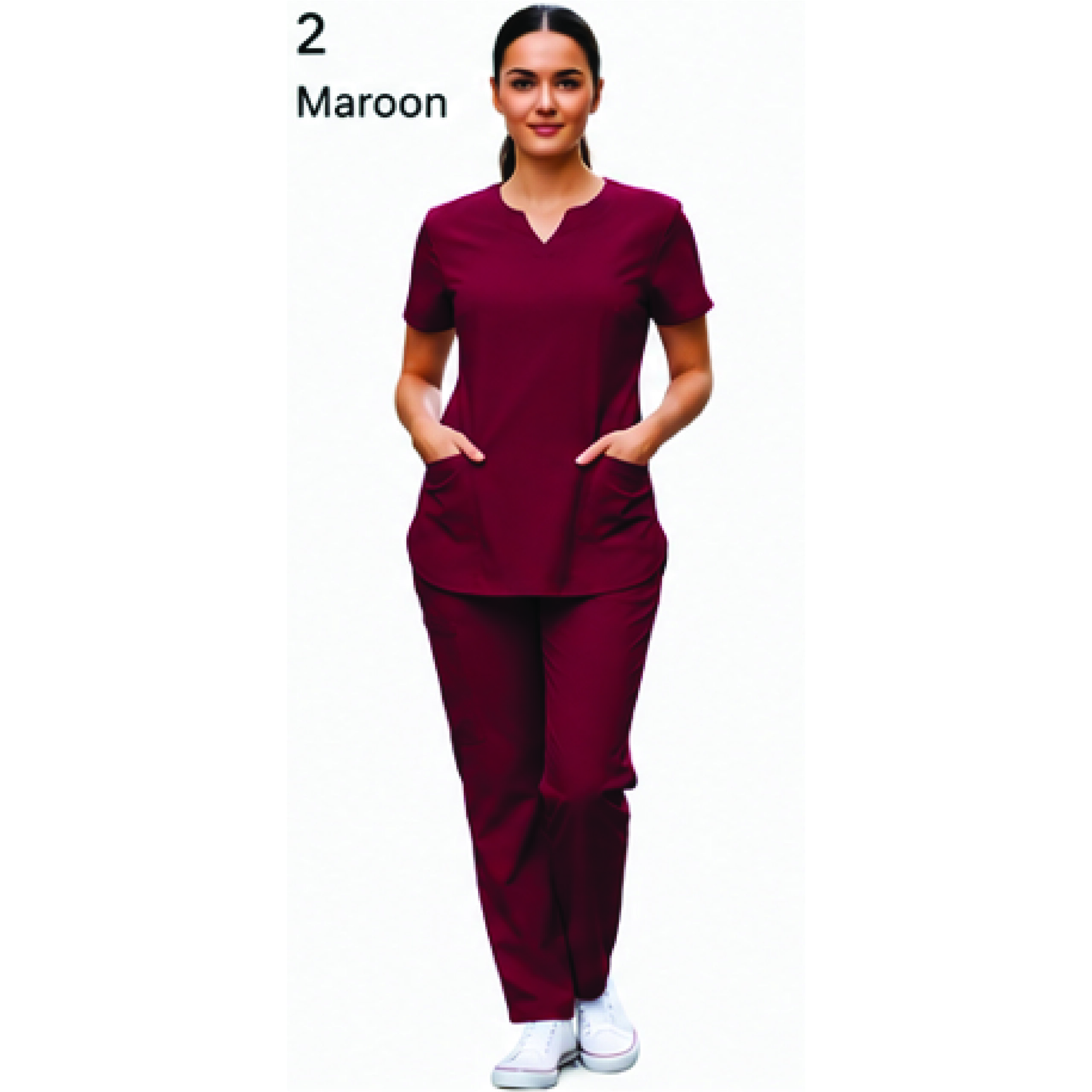 rose scrub top set maroon 01 rose scrub top set maroon 01
